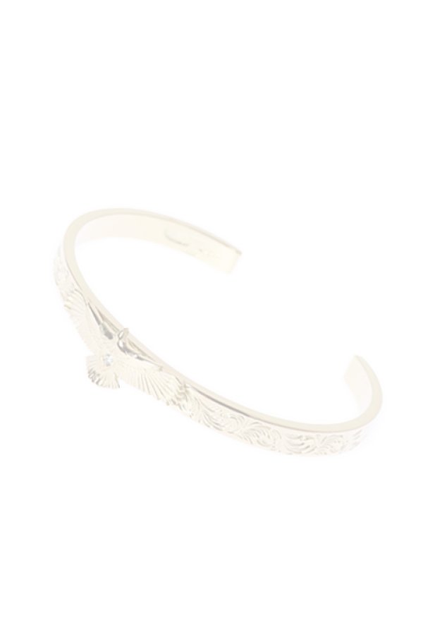 画像1:  {SOLD} Taro Washimi タロウ ワシミ 鷲見太郎 K18 M arabesque design 5mm bangle/eagle/diamond {-BJA}  :WT-202010-09-F  (1)