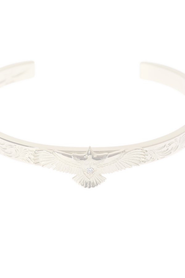 画像3:  {SOLD} Taro Washimi タロウ ワシミ 鷲見太郎 K18 M arabesque design 5mm bangle/eagle/diamond {-BJA}  :WT-202010-09-F  (3)