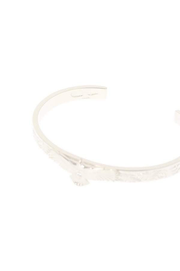 画像4:  {SOLD} Taro Washimi タロウ ワシミ 鷲見太郎 K18 M arabesque design 5mm bangle/eagle/diamond {-BJA}  :WT-202010-09-F  (4)