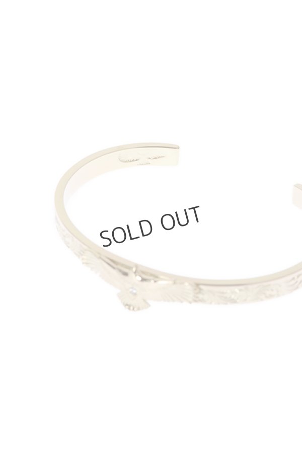 画像4: {SOLD}Taro Washimi タロウ ワシミ 鷲見太郎 K18 M arabesque design 5mm bangle/eagle/diamond{-BJA} (4)