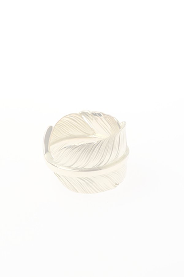 画像2:  {SOLD} Taro Washimi タロウ ワシミ 鷲見太郎 M K18 feather ring {-BJA}  :WT-202010-11-F  (2)
