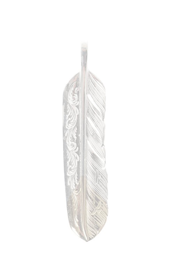 画像1:  {SOLD} Taro Washimi タロウ ワシミ 鷲見太郎 L arabesque flight feather K18 pendant {-BJA}  :WT-202011-05-F  (1)