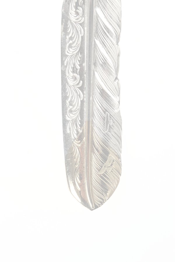 画像2:  {SOLD} Taro Washimi タロウ ワシミ 鷲見太郎 L arabesque flight feather K18 pendant {-BJA}  :WT-202011-05-F  (2)