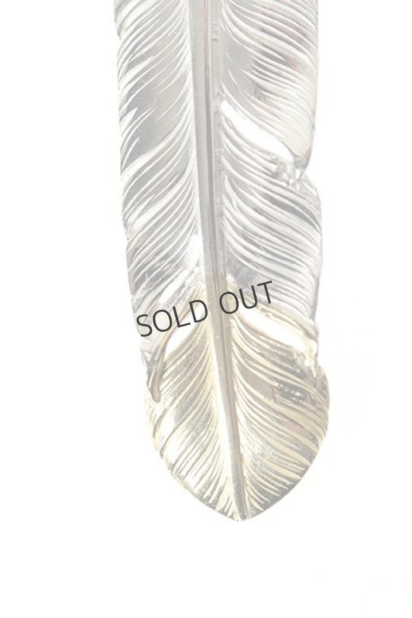 画像3: {SOLD}Taro Washimi タロウ ワシミ 鷲見太郎 M feather K18 top01 / concho / pendant{-BJA} (3)