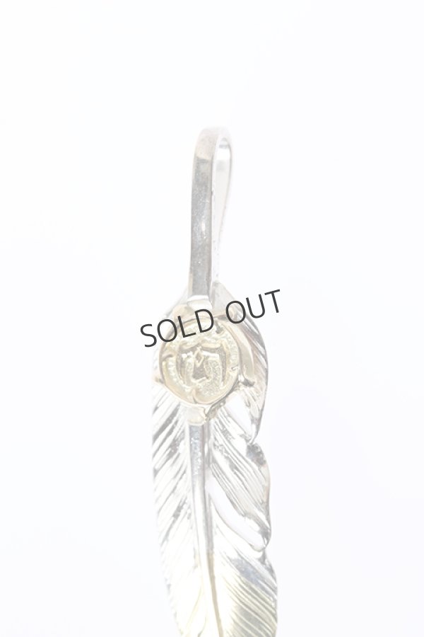 画像2: {SOLD}Taro Washimi タロウ ワシミ 鷲見太郎 S feather K18 top01 / arabesque K18 eagle pendant{-BJA} (2)