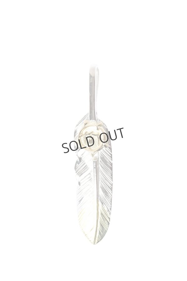 画像1: {SOLD}Taro Washimi タロウ ワシミ 鷲見太郎 S feather K18 top02 / arabesque K18 eagle pendant{-BJA} (1)