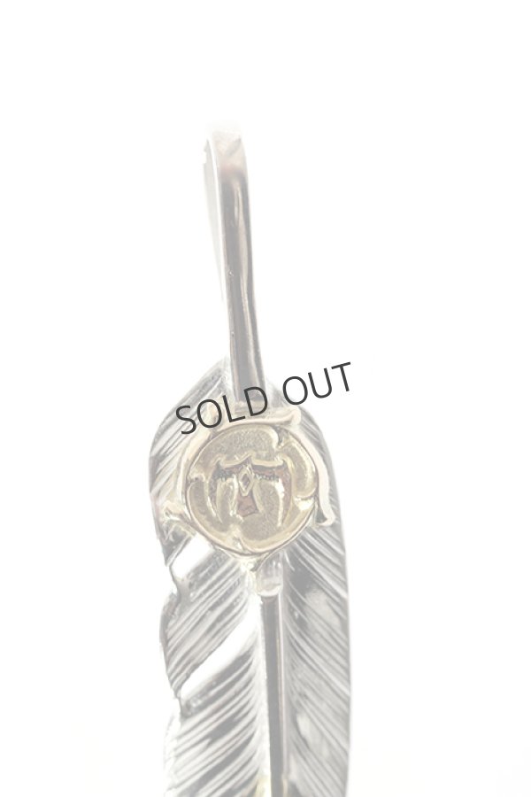 画像2: {SOLD}Taro Washimi タロウ ワシミ 鷲見太郎 S feather K18 top02 / arabesque K18 eagle pendant{-BJA} (2)