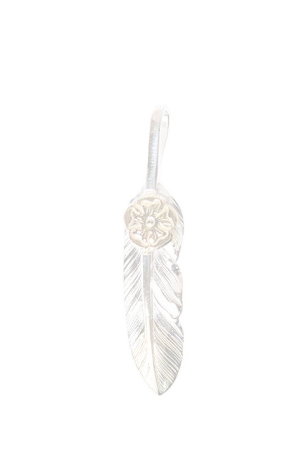 画像1:  {SOLD} Taro Washimi タロウ ワシミ 鷲見太郎 S feather K18 top01 / S K18 flower metal pendant {-BJA}  :WT-202011-17-F  (1)