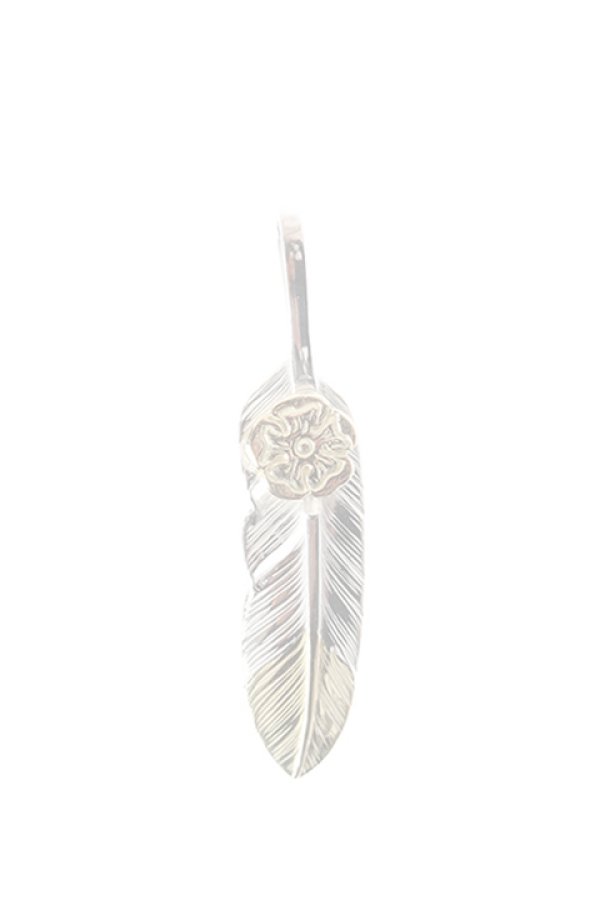 画像1:  {SOLD} Taro Washimi タロウ ワシミ 鷲見太郎 S feather K18 top02 / S K18 flower metal pendant {-BJA}  :WT-202011-18-F  (1)