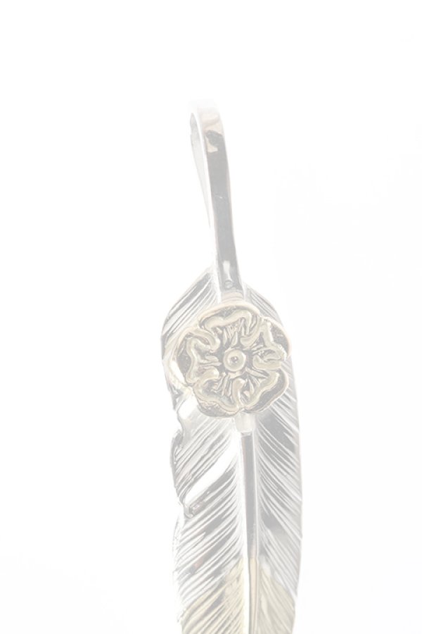 画像2:  {SOLD} Taro Washimi タロウ ワシミ 鷲見太郎 S feather K18 top02 / S K18 flower metal pendant {-BJA}  :WT-202011-18-F  (2)