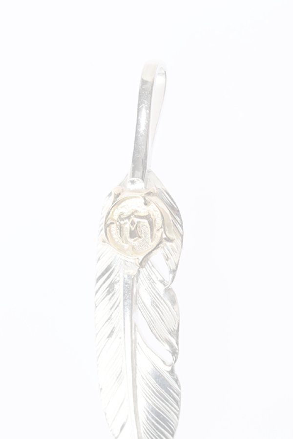 画像2:  {SOLD} Taro Washimi タロウ ワシミ 鷲見太郎 S feather01 / arabesque K18 eagle pendant {-BJA}  :WT-202011-19-F  (2)