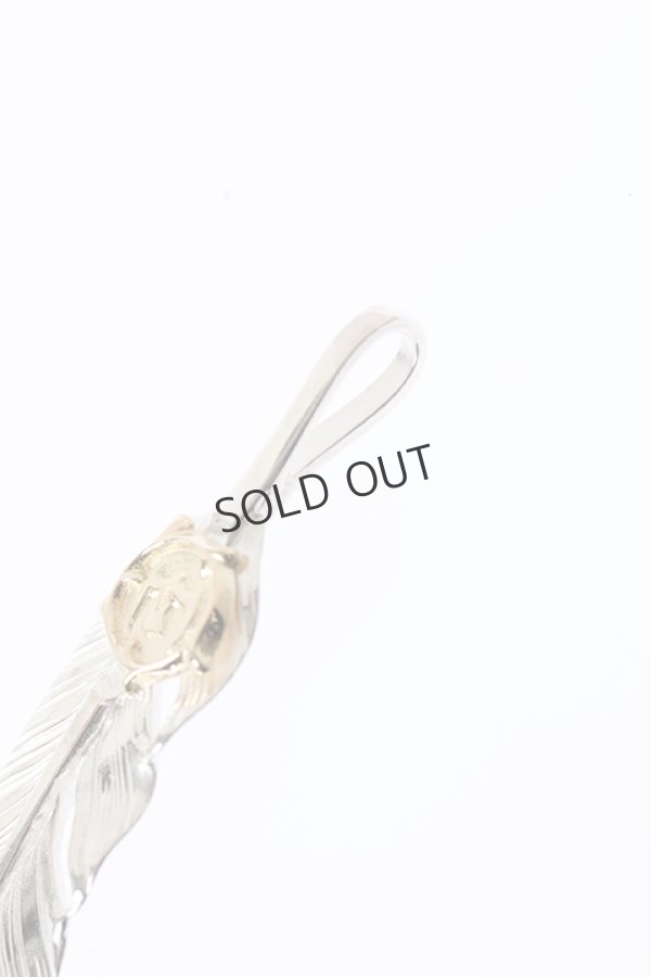 画像3: {SOLD}Taro Washimi タロウ ワシミ 鷲見太郎 S feather01 / arabesque K18 eagle pendant{-BJA} (3)