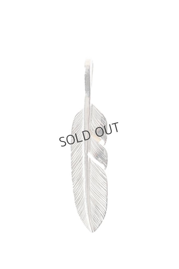 画像4: {SOLD}Taro Washimi タロウ ワシミ 鷲見太郎 S feather02 / S K18 flower metal pendant{-BJA} (4)
