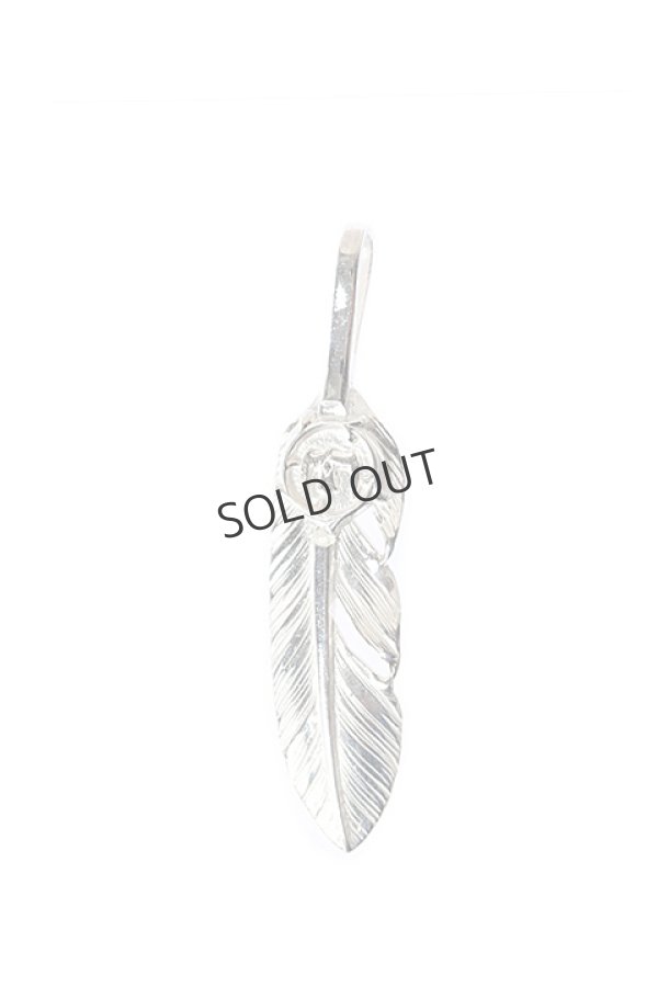 画像1: {SOLD}Taro Washimi タロウ ワシミ 鷲見太郎 S feather01 / arabesque eagle / SILVER / pendant{-BJA} (1)