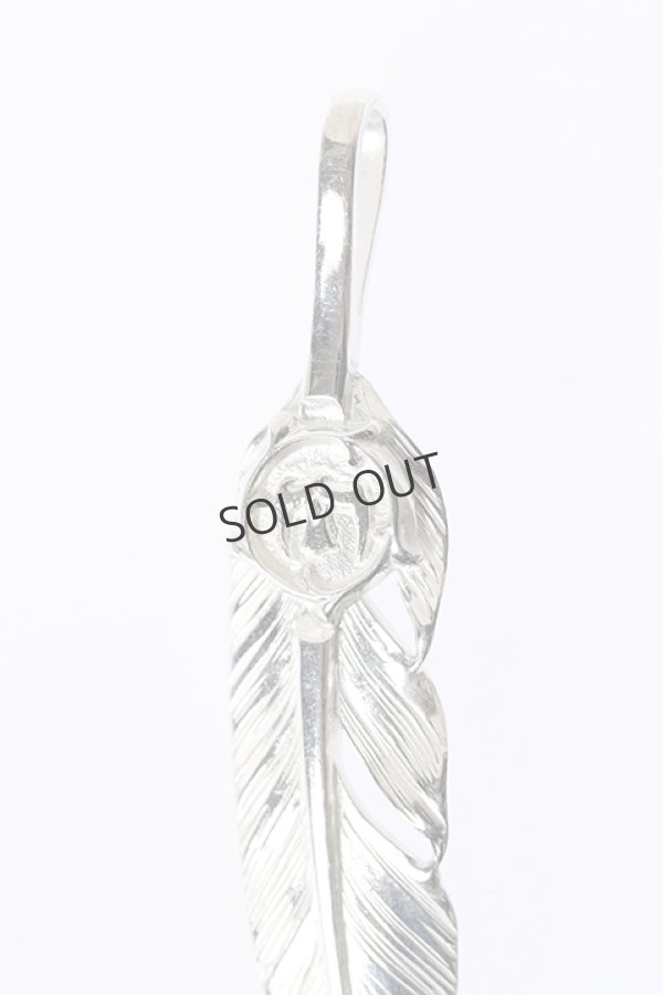 画像2: {SOLD}Taro Washimi タロウ ワシミ 鷲見太郎 S feather01 / arabesque eagle / SILVER / pendant{-BJA} (2)
