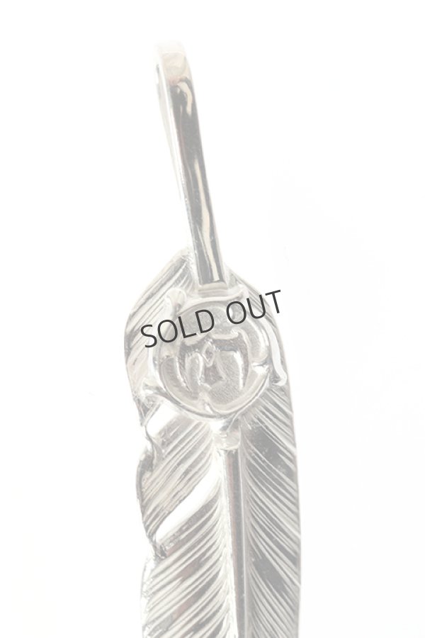 画像2: {SOLD}Taro Washimi タロウ ワシミ 鷲見太郎 S feather02 / arabesque eagle / SILVER / pendant{-BJA} (2)
