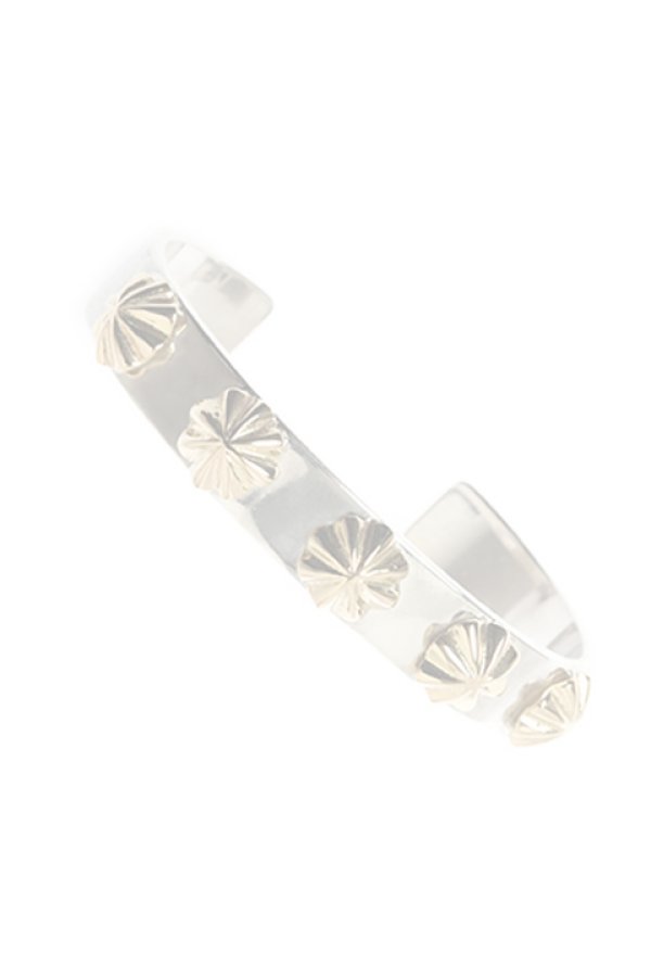 画像1:  {SOLD} Taro Washimi タロウ ワシミ 鷲見太郎 M plain bangle10 / concho  {-BJA}  :WT-202011-26-F  (1)