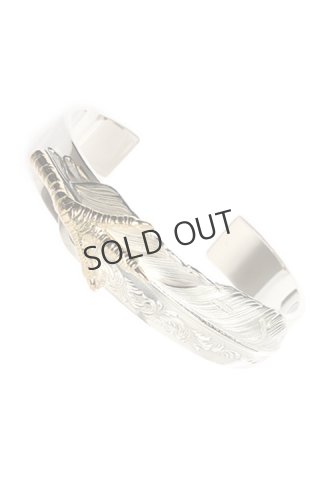 タロウ ワシミ・M FLIGHT FEATHER 鷲見太郎 SOLD}Taro Washimi タロウ ワシミ 鷲見太郎 M plain bangle 12mm
