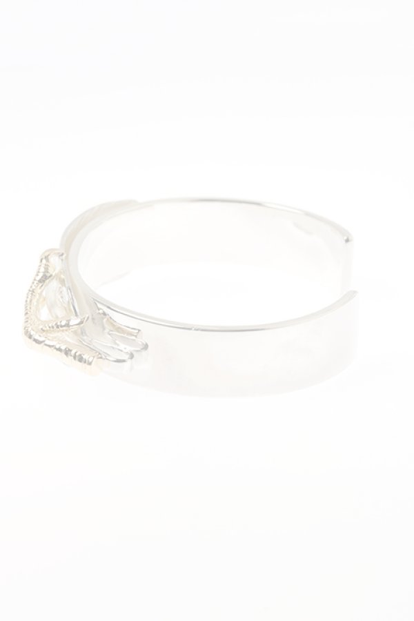 画像5:  {SOLD} Taro Washimi タロウ ワシミ 鷲見太郎 M plain bangle 12mm/arabesque flight feather/eagle claw {-BJA}  :WT-202011-27-F  (5)