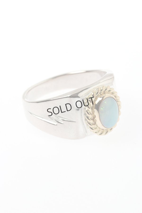 画像2: {SOLD}Taro Washimi タロウ ワシミ 鷲見太郎 opal / SILVER ring{-BJA} (2)