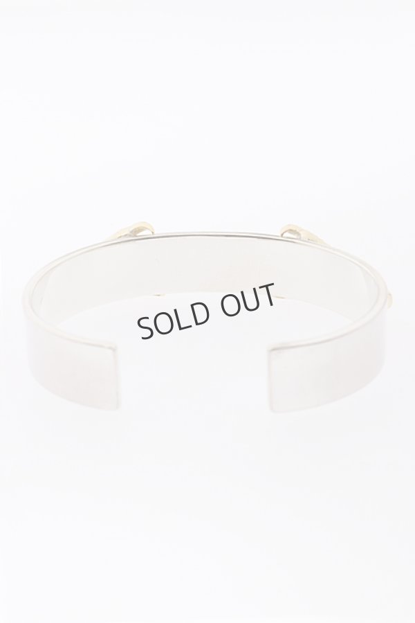 画像3: {SOLD}Taro Washimi タロウ ワシミ 鷲見太郎 M plain bangle 12mm/eagle claw×2/TANZANITE{-BJA} (3)