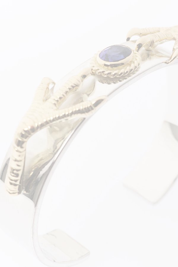 画像5:  {SOLD} Taro Washimi タロウ ワシミ 鷲見太郎 M plain bangle 12mm/eagle claw×2/TANZANITE {-BJA}  :WT-202011-30-F  (5)