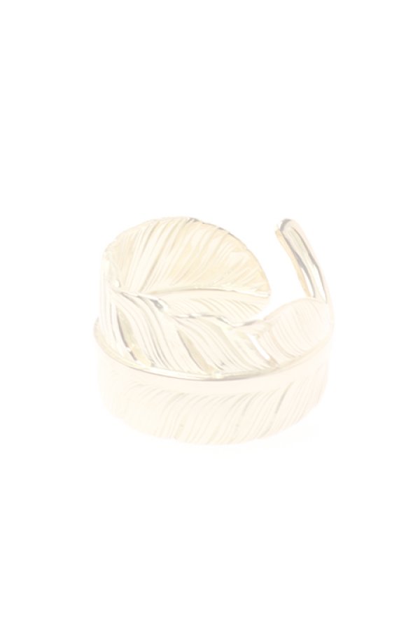 画像1:  {SOLD} Taro Washimi タロウ ワシミ 鷲見太郎 L old K18 feather ring {-BJA}  :WT-202011-32-F  (1)