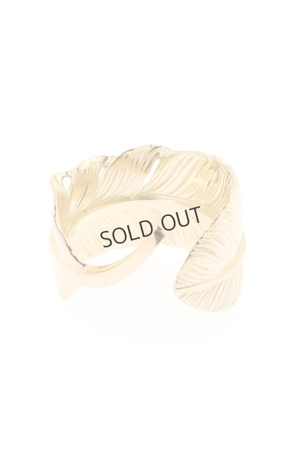 画像3: {SOLD}Taro Washimi タロウ ワシミ 鷲見太郎 L old K18 feather ring{-BJA} (3)
