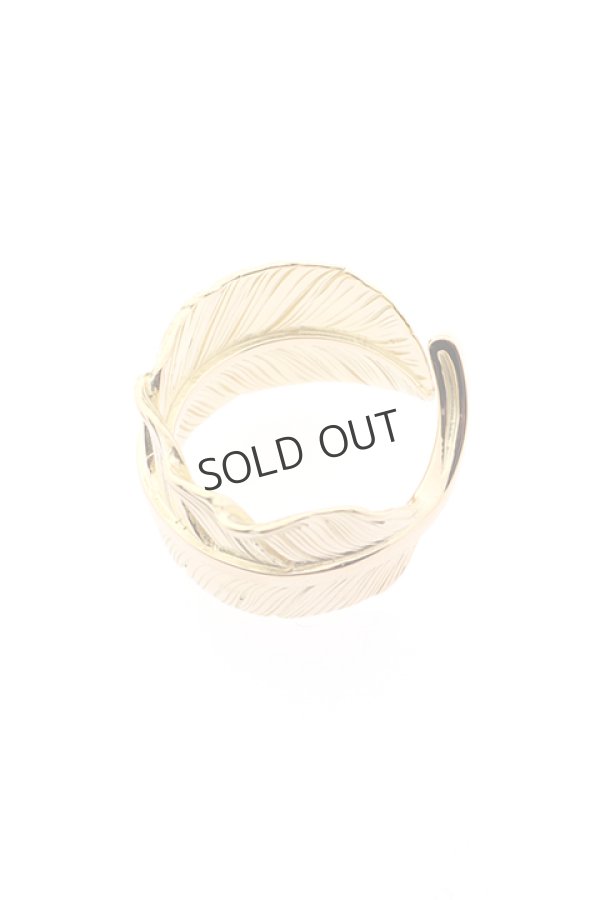 画像5: {SOLD}Taro Washimi タロウ ワシミ 鷲見太郎 L old K18 feather ring{-BJA} (5)