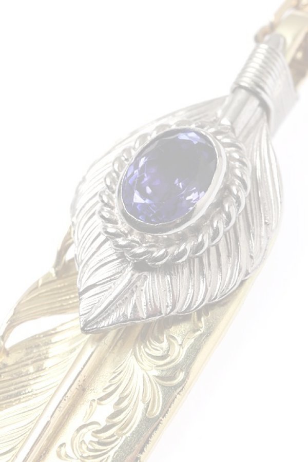 画像3:  {SOLD} Taro Washimi タロウ ワシミ 鷲見太郎 L K18 arabesque flight feather02 / TANZANITE / pendant {-BJA}  :WT-202011-38-F  (3)