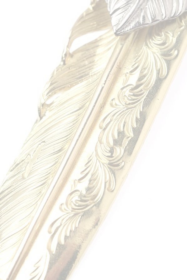 画像4:  {SOLD} Taro Washimi タロウ ワシミ 鷲見太郎 L K18 arabesque flight feather02 / TANZANITE / pendant {-BJA}  :WT-202011-38-F  (4)
