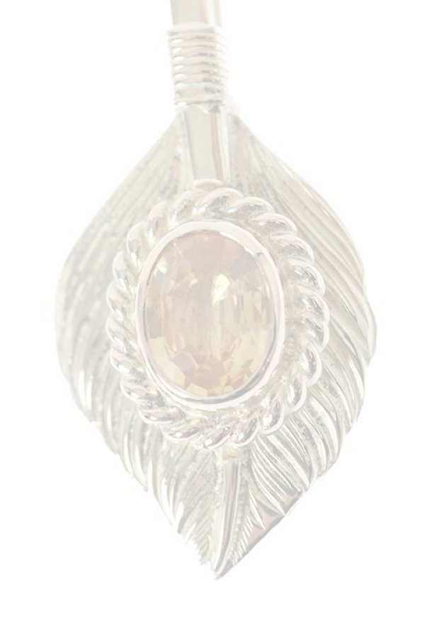 画像3:  {SOLD} Taro Washimi タロウ ワシミ 鷲見太郎 L K18 flight heart feather 02  / YELLOW SAPPHIRE {-BJA}  :WT-202012-28-F  (3)