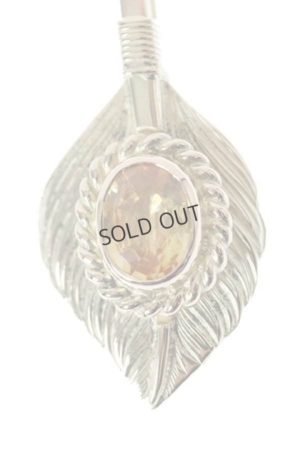 画像3: {SOLD}Taro Washimi タロウ ワシミ 鷲見太郎 L K18 flight heart feather 02  / YELLOW SAPPHIRE{-BJA} (3)