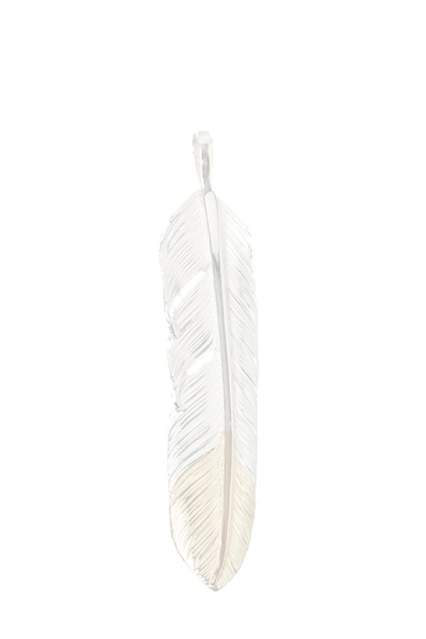 画像1:  {SOLD} Taro Washimi タロウ ワシミ 鷲見太郎 M flight feather K18 top 02 {-BAS}  :WT-202103-07-F  (1)