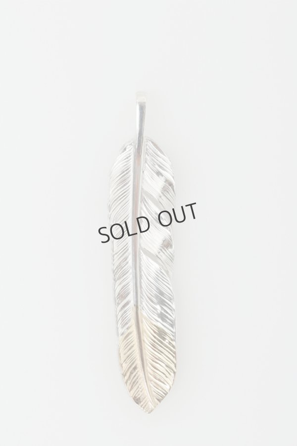 画像2: {SOLD}Taro Washimi タロウ ワシミ 鷲見太郎 M flight feather K18 top 02{-BAS} (2)