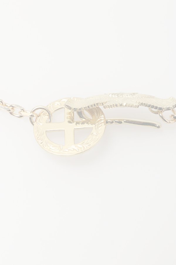 画像5:  {SOLD} Taro Washimi タロウ ワシミ 鷲見太郎 medicine wheel/eagle eg-05/18k yellow gold chain 50cm {-BAS}  :WT-202103-11-F  (5)