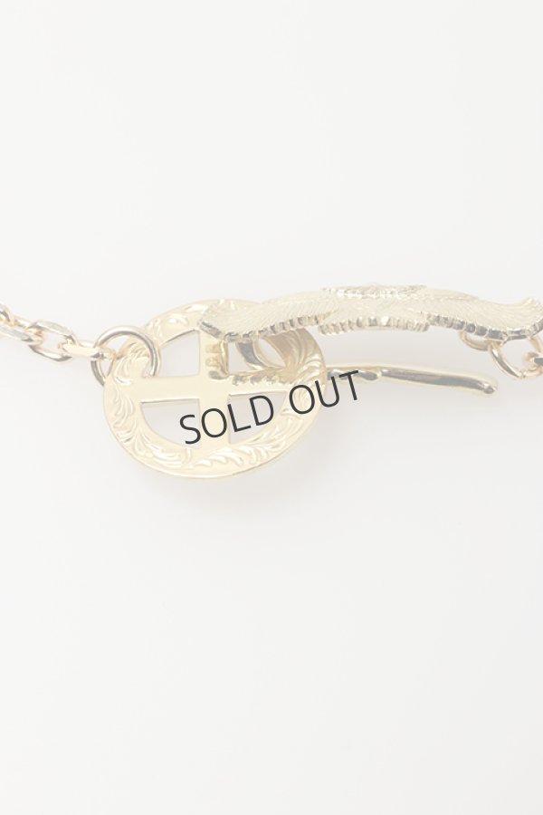 画像5: {SOLD}Taro Washimi タロウ ワシミ 鷲見太郎 medicine wheel/eagle eg-05/18k yellow gold chain 50cm{-BAS} (5)