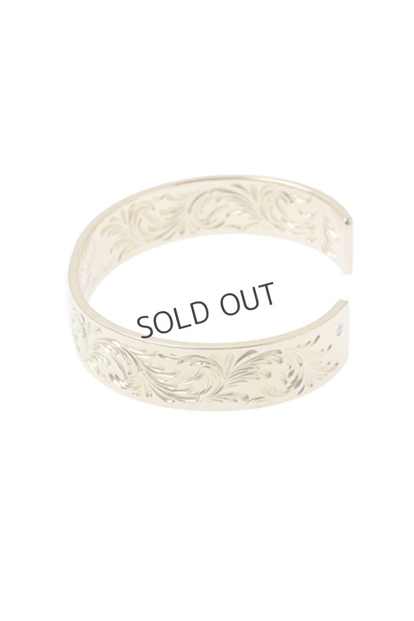 画像2: {SOLD}Taro Washimi タロウ ワシミ 鷲見太郎 M K20 plain bangle 12mm / diamond1.8mm{-BAS} (2)