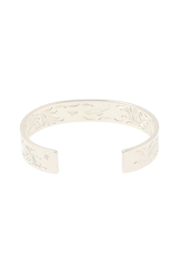 画像3:  {SOLD} Taro Washimi タロウ ワシミ 鷲見太郎 M K20 plain bangle 12mm / diamond1.8mm {-BAS}  :WT-202104-01-F  (3)