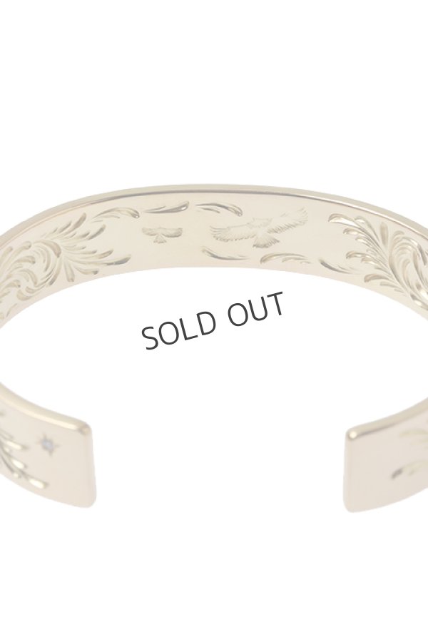 画像4: {SOLD}Taro Washimi タロウ ワシミ 鷲見太郎 M K20 plain bangle 12mm / diamond1.8mm{-BAS} (4)