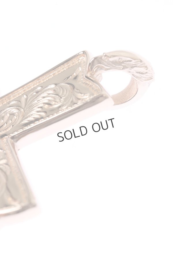 画像3: {SOLD}Taro Washimi タロウ ワシミ 鷲見太郎 K18 PG arabesque cross / diamond 2mm{-BAS} (3)