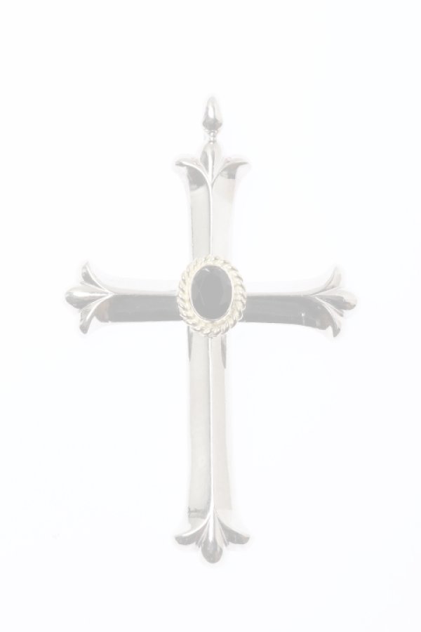 画像1:  {SOLD} Taro Washimi タロウ ワシミ 鷲見太郎 cross pendant/ONYX6×8/6×8 K18 cup {-BAA}  :WT-202112-06-F  (1)