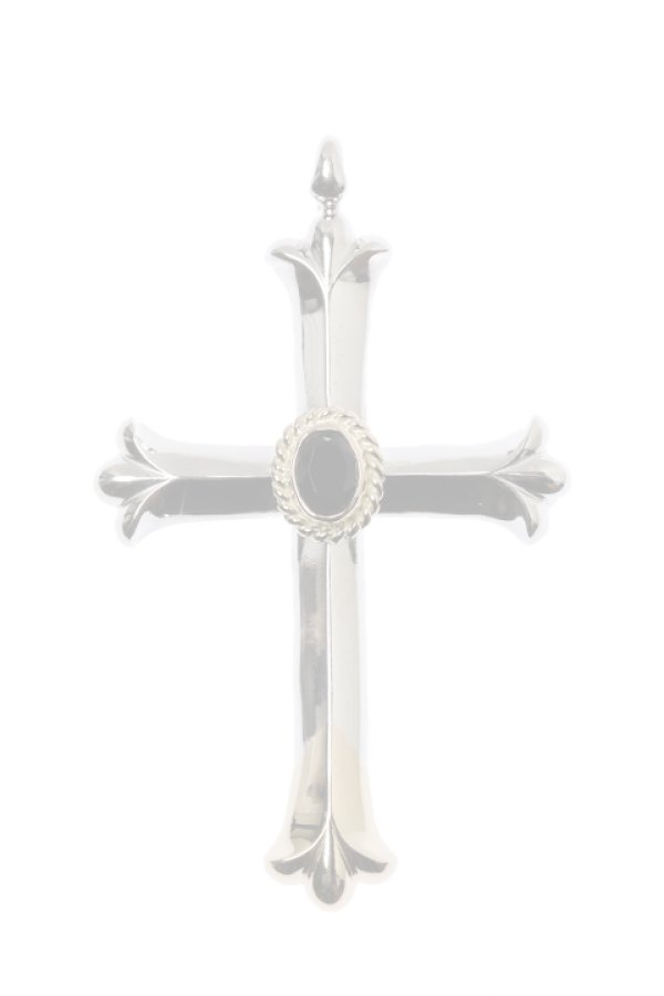 画像1:  {SOLD} Taro Washimi タロウ ワシミ 鷲見太郎 cross K18 top pendant/ONYX6×8/6×8 K18 cup {-BAA}  :WT-202112-07-F  (1)