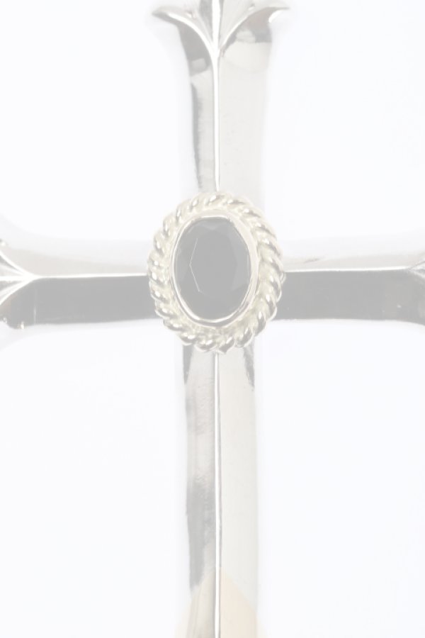 画像2:  {SOLD} Taro Washimi タロウ ワシミ 鷲見太郎 cross K18 top pendant/ONYX6×8/6×8 K18 cup {-BAA}  :WT-202112-07-F  (2)