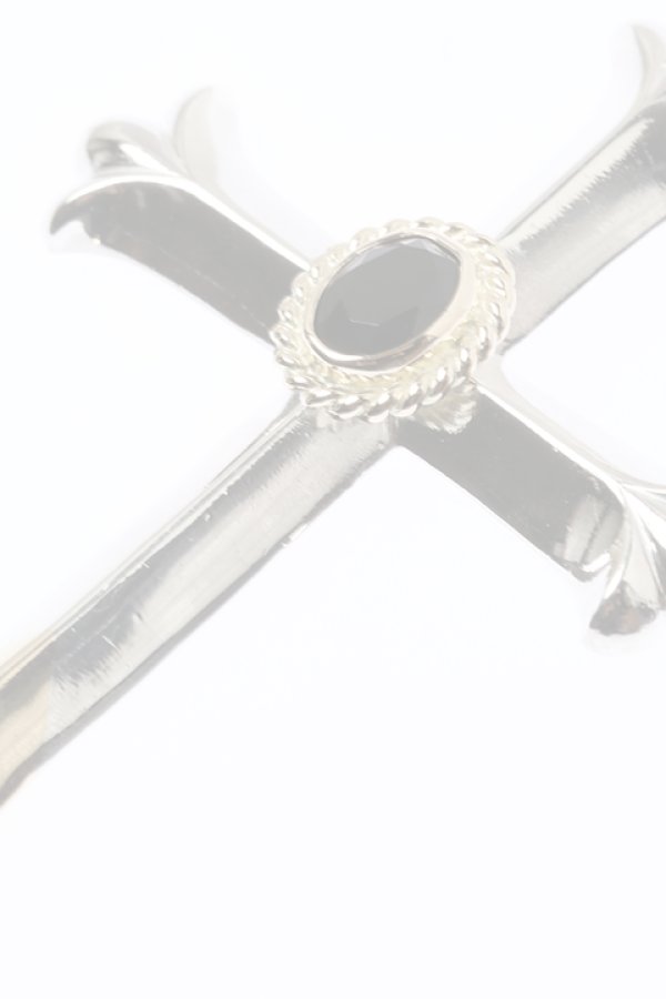 画像3:  {SOLD} Taro Washimi タロウ ワシミ 鷲見太郎 cross K18 top pendant/ONYX6×8/6×8 K18 cup {-BAA}  :WT-202112-07-F  (3)
