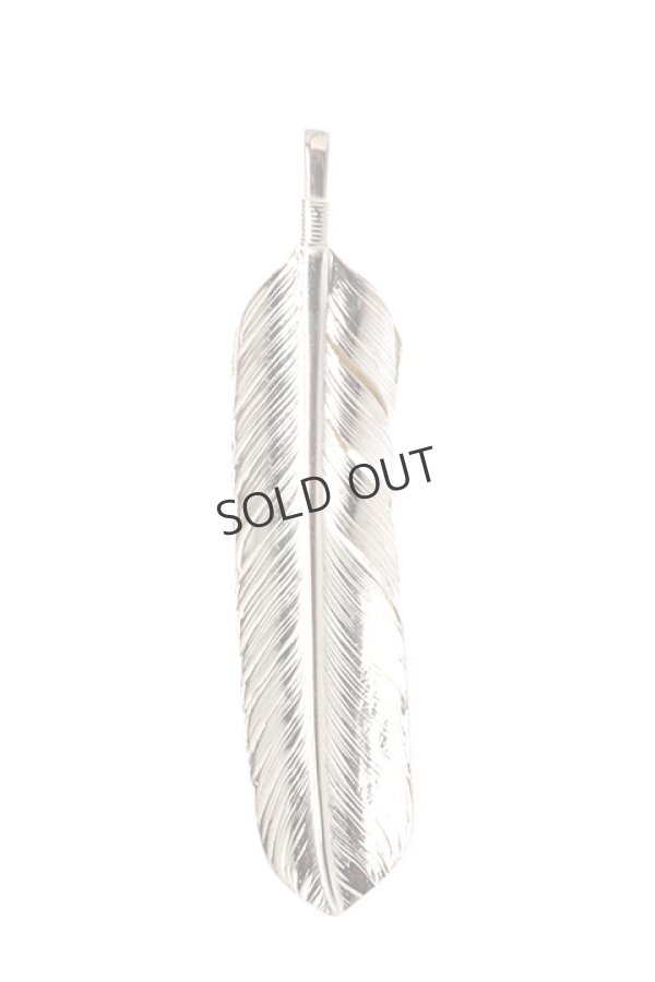 画像2: {SOLD}Taro Washimi タロウ ワシミ 鷲見太郎 L arabesque flight feather02/L K18 flight heart feather02/ONYX6×8/6×8 K18 cup{-BAA} (2)