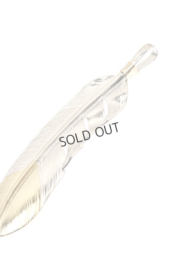 画像3: {SOLD}Taro Washimi タロウ ワシミ 鷲見太郎 L feather K18 top 01{-BAA} (3)