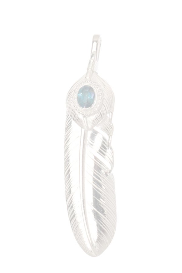画像1:  {SOLD} Taro Washimi タロウ ワシミ 鷲見太郎 L feather 01/L heart feather 01/rainbow topaz 6×8/6×8 cup {-BAA}  :WT-202112-19-F  (1)
