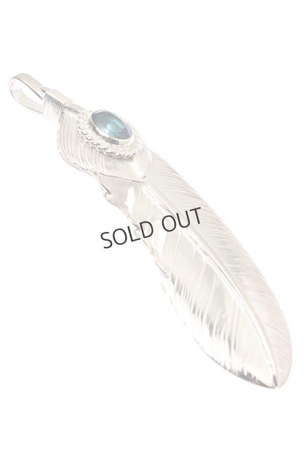 画像3: {SOLD}Taro Washimi タロウ ワシミ 鷲見太郎 L feather 02/L heart feather 02/rainbow topaz 6×8/6×8 cup{-BAA} (3)