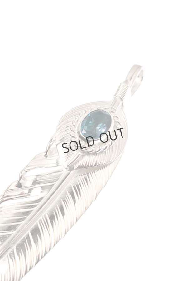 画像4: {SOLD}Taro Washimi タロウ ワシミ 鷲見太郎 L feather 02/L heart feather 02/rainbow topaz 6×8/6×8 cup{-BAA} (4)